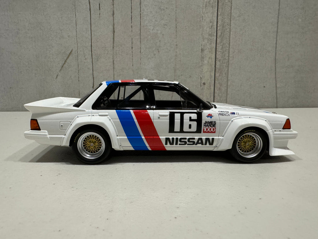 Fred Gibson and John French - 16 Nissan Bluebird Turbo - 1983 James Hardie Bathurst 1000 - 1:18 Scale Resin Model - AUTHENTIC COLLECTABLES