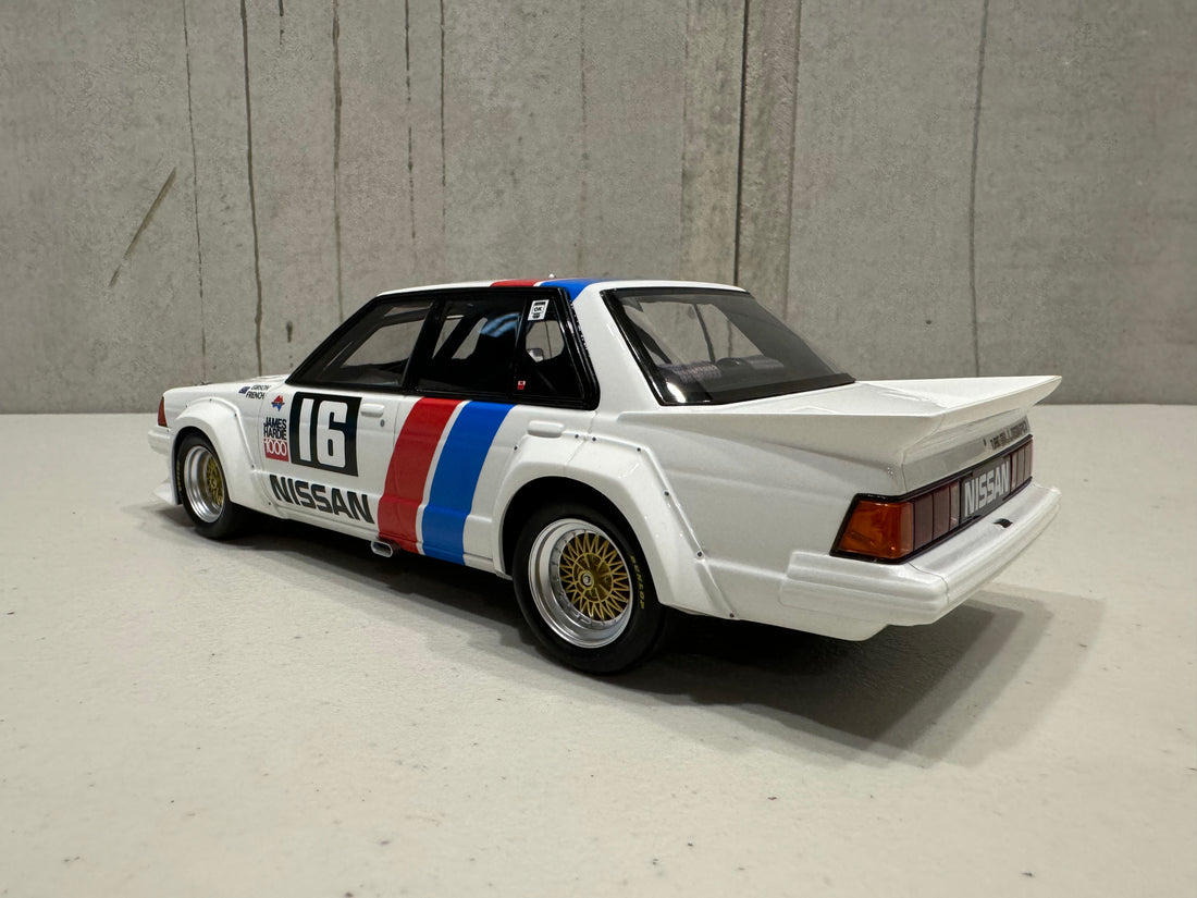 Fred Gibson and John French - 16 Nissan Bluebird Turbo - 1983 James Hardie Bathurst 1000 - 1:18 Scale Resin Model - AUTHENTIC COLLECTABLES