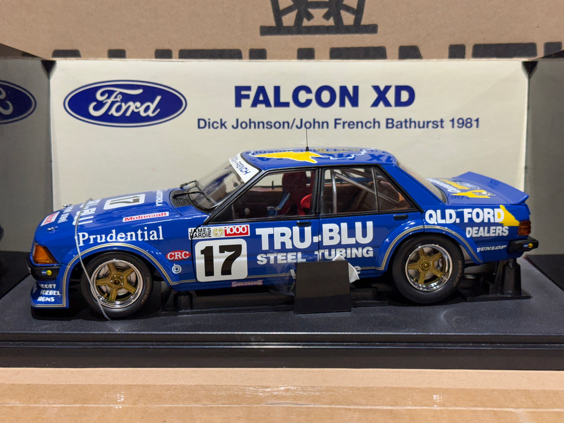 1981 Bathurst Winner - Johnson/French - Tru-Blu Ford XD Falcon - 1:18 Scale Diecast Model - AUTOart