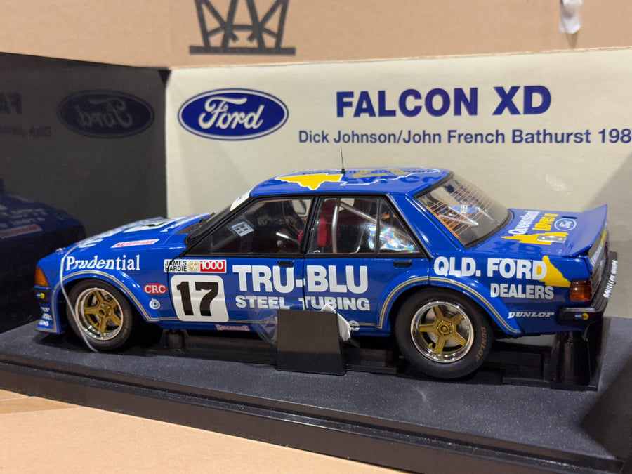 1981 Bathurst Winner - Johnson/French - Tru-Blu Ford XD Falcon - 1:18 Scale Diecast Model - AUTOart