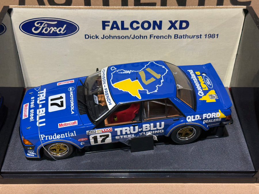 1981 Bathurst Winner - Johnson/French - Tru-Blu Ford XD Falcon - 1:18 Scale Diecast Model - AUTOart