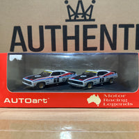 1977 BATHURST 1000 - 1-2 FINISH - FORD XC FALCONS - 1:43 SCALE DIECAST MODEL TWIN SET - AUTOart