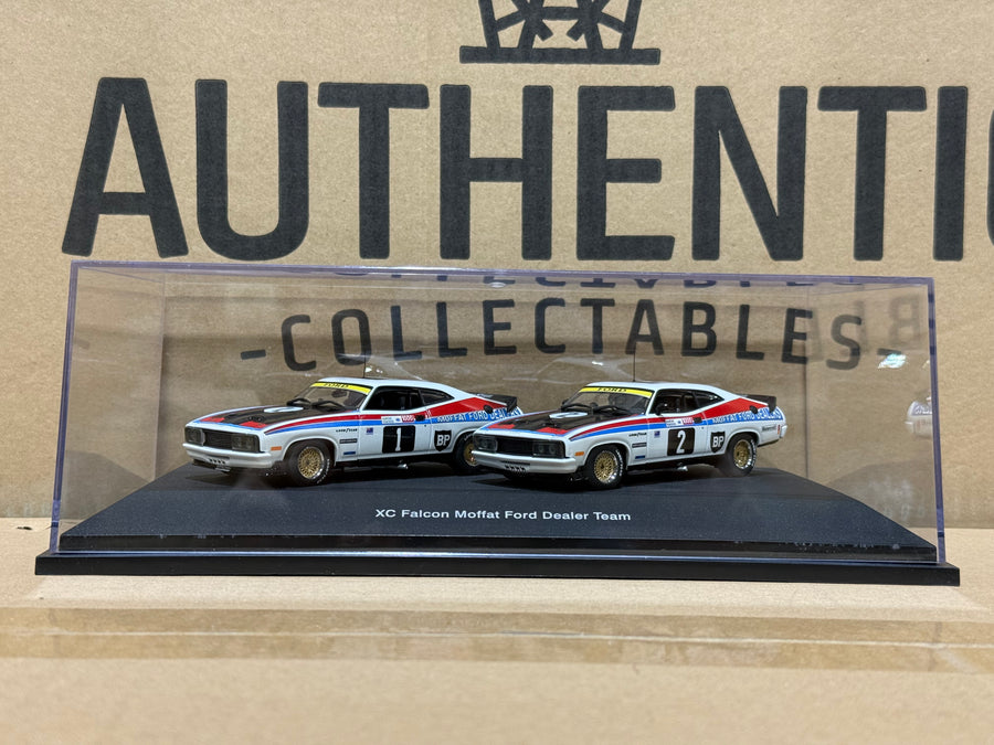 1977 BATHURST 1000 - 1-2 FINISH - FORD XC FALCONS - 1:43 SCALE DIECAST MODEL TWIN SET - AUTOart