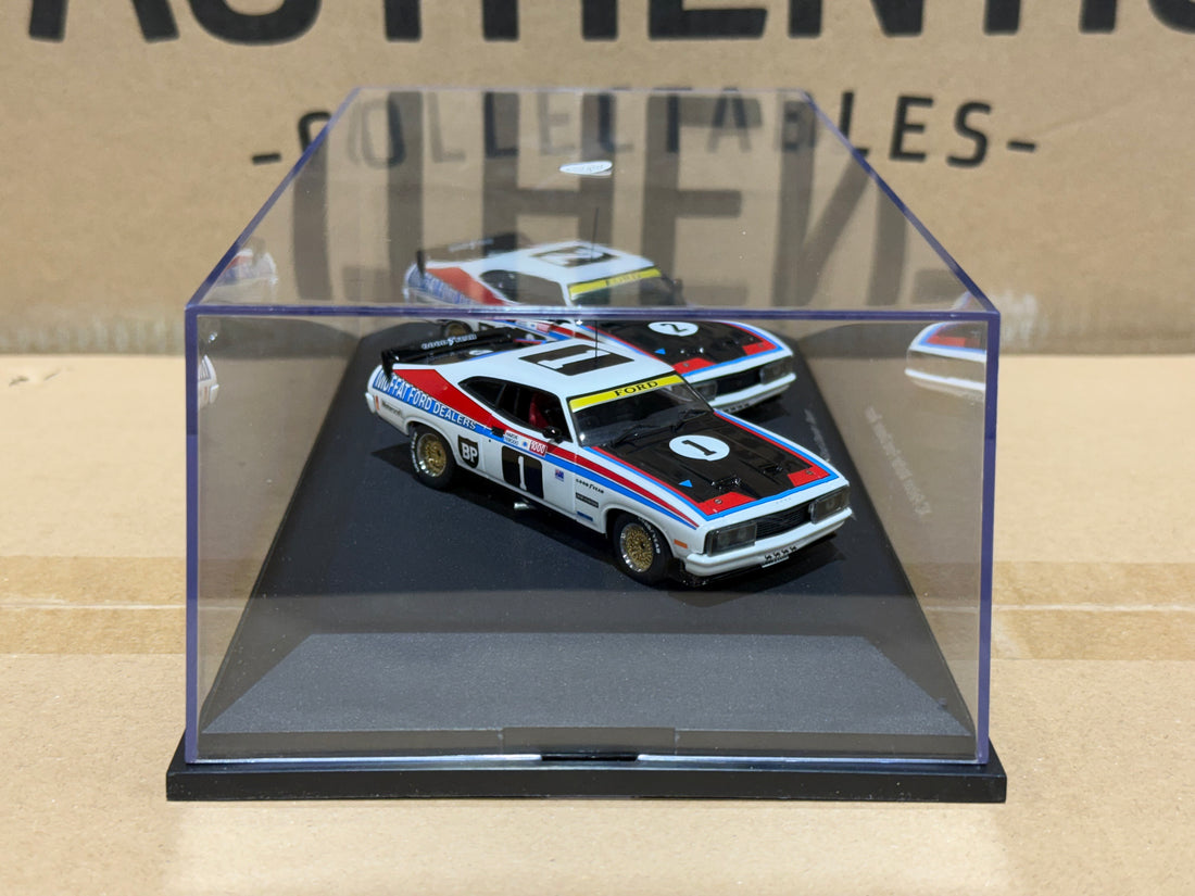 1977 BATHURST 1000 - 1-2 FINISH - FORD XC FALCONS - 1:43 SCALE DIECAST MODEL TWIN SET - AUTOart