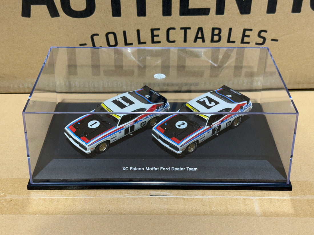 1977 BATHURST 1000 - 1-2 FINISH - FORD XC FALCONS - 1:43 SCALE DIECAST MODEL TWIN SET - AUTOart