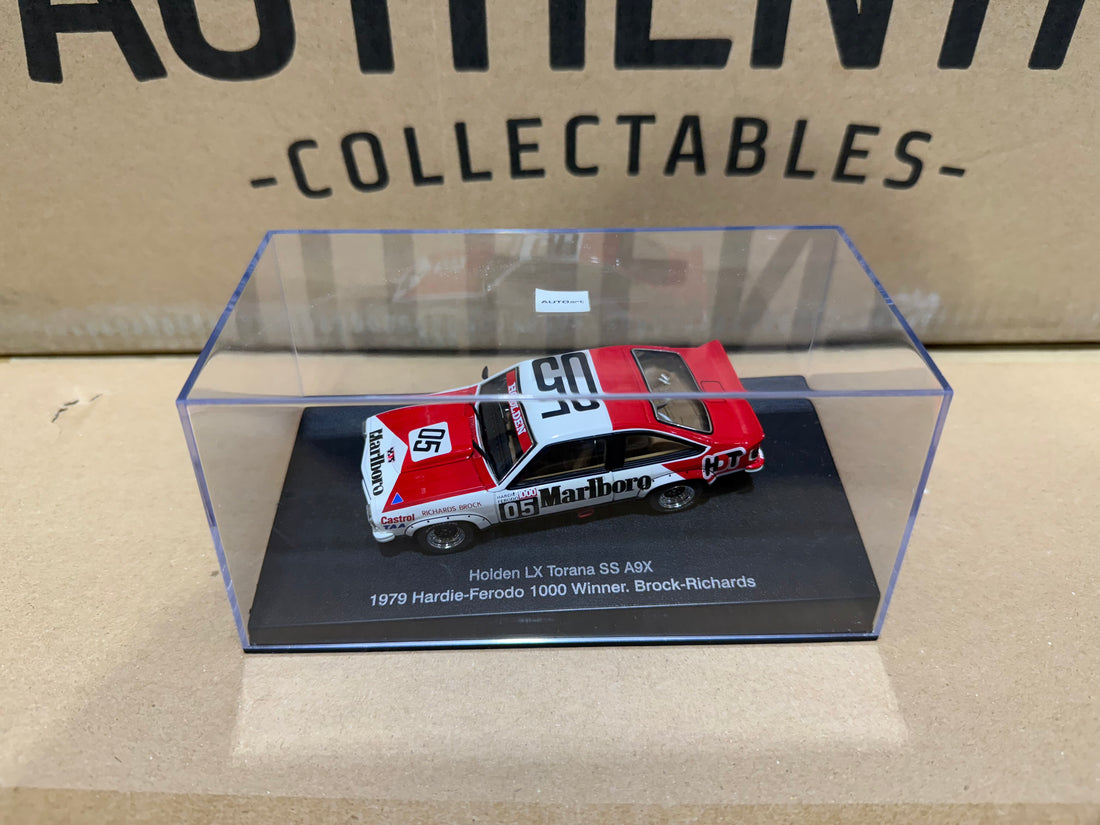1979 HARDIE-FERODO 1000 WINNER - BROCK-RICHARDS - HOLDEN LX TORANA SS A9X - 1:43 SCALE DIECAST MODEL - AUTOart