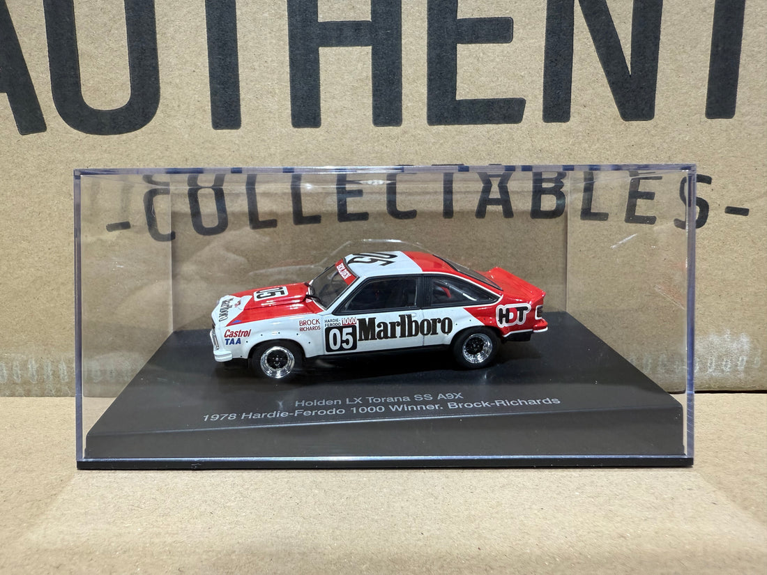 1978 HARDIE-FERODO 1000 WINNER - BROCK-RICHARDS - HOLDEN LX TORANA SS A9X - 1:43 SCALE DIECAST MODEL - AUTOart