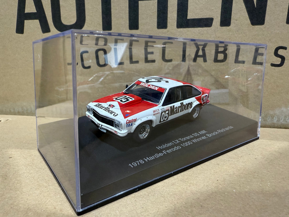 1978 HARDIE-FERODO 1000 WINNER - BROCK-RICHARDS - HOLDEN LX TORANA SS A9X - 1:43 SCALE DIECAST MODEL - AUTOart
