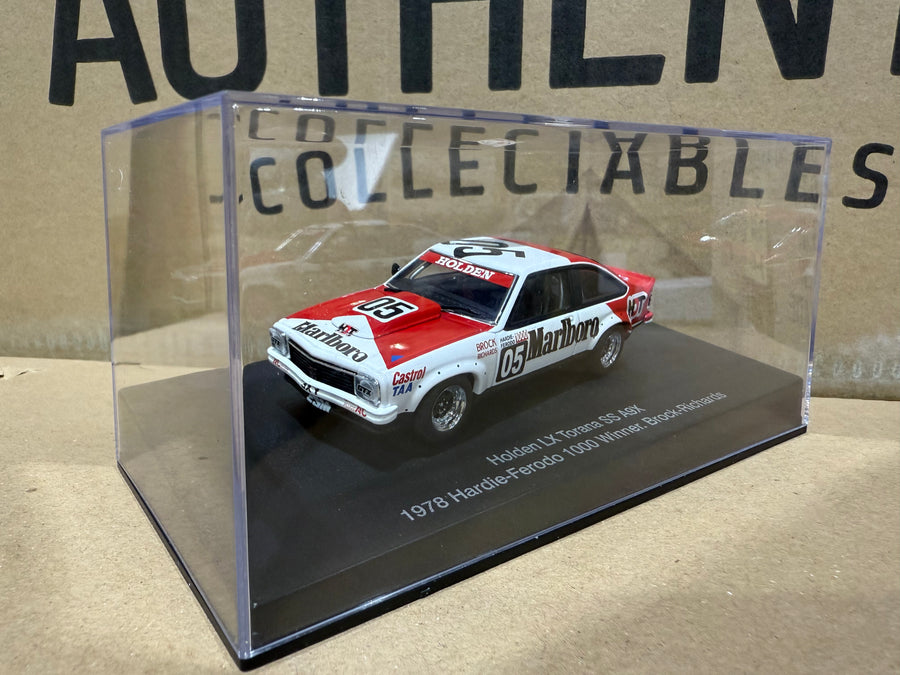1978 HARDIE-FERODO 1000 WINNER - BROCK-RICHARDS - HOLDEN LX TORANA SS A9X - 1:43 SCALE DIECAST MODEL - AUTOart