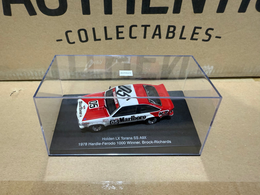 1978 HARDIE-FERODO 1000 WINNER - BROCK-RICHARDS - HOLDEN LX TORANA SS A9X - 1:43 SCALE DIECAST MODEL - AUTOart