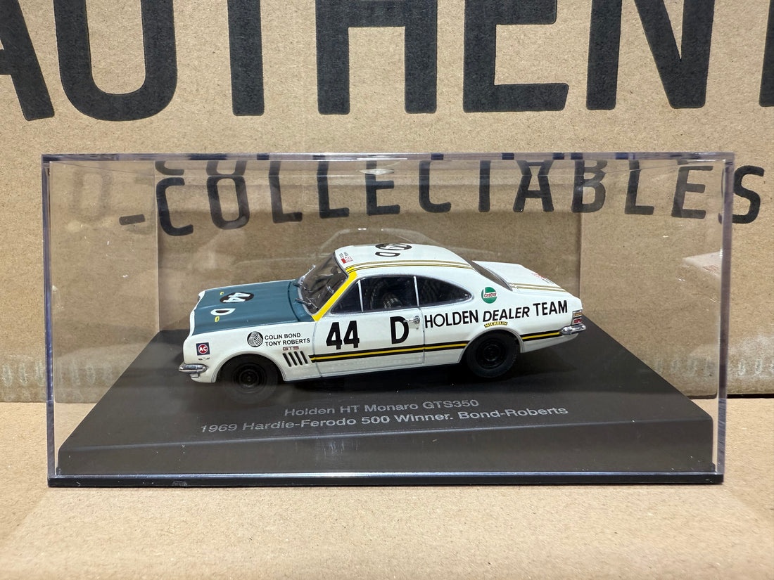 1969 HARDIE-FERODO 500 WINNER - BOND - ROBERTS - HOLDEN HT MONARO HTS350 - 1:43 SCALE DIECAST MODEL - AUTOart