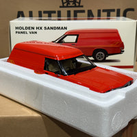 HOLDEN HX SANDMAN PANEL VAN - 1976 MANDARIN RED - 1:18 SCALE DIECAST MODEL - AUTOart