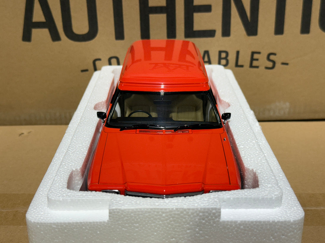 HOLDEN HX SANDMAN PANEL VAN - 1976 MANDARIN RED - 1:18 SCALE DIECAST MODEL - AUTOart