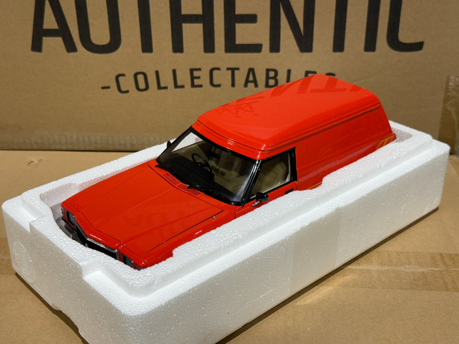HOLDEN HX SANDMAN PANEL VAN - 1976 MANDARIN RED - 1:18 SCALE DIECAST MODEL - AUTOart