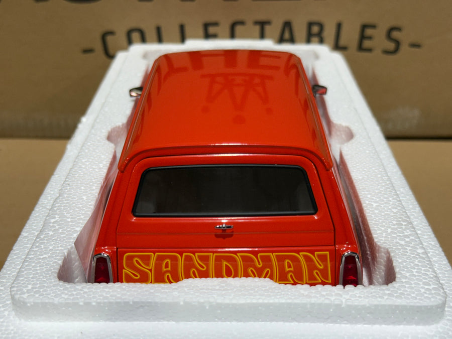 HOLDEN HX SANDMAN PANEL VAN - 1976 MANDARIN RED - 1:18 SCALE DIECAST MODEL - AUTOart