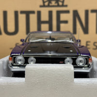 FORD XA FALCON GT HARDTOP - WILD VIOLET/WHITE INTERIOR - 1:18 SCALE DIECAST MODEL -AUTOart
