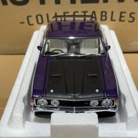 FORD XA FALCON GT HARDTOP - WILD VIOLET/WHITE INTERIOR - 1:18 SCALE DIECAST MODEL -AUTOart