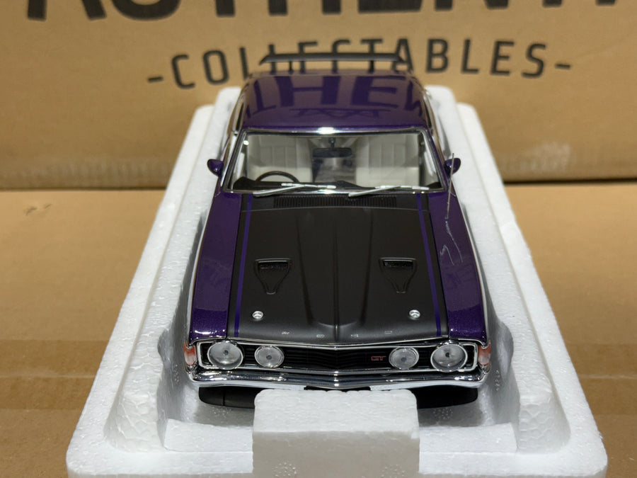 FORD XA FALCON GT HARDTOP - WILD VIOLET/WHITE INTERIOR - 1:18 SCALE DIECAST MODEL -AUTOart