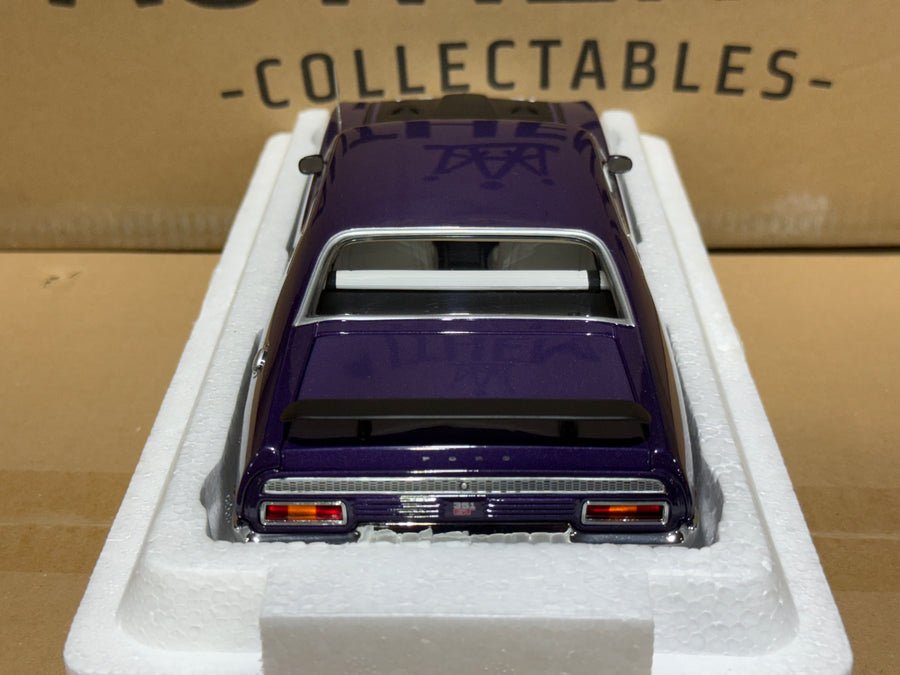 FORD XA FALCON GT HARDTOP - WILD VIOLET/WHITE INTERIOR - 1:18 SCALE DIECAST MODEL -AUTOart
