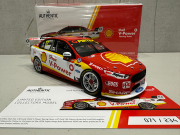 Scott McLaughlin / Alexandre Prémat - Shell V-Power Racing Team #17 Ford FGX Falcon - 2018 Bathurst 1000 3rd Place - 1:18 Scale Diecast Model - AUTHENTIC COLLECTABLES