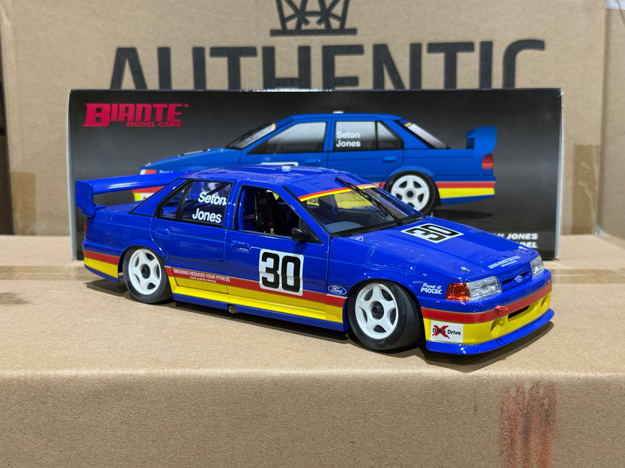 1992 SANDOWN 500 - EB DEBUT - GLENN SETON / ALAN JONES - FORD FALCON EB - 1:18 SCALE DIECAST MODEL - BIANTE