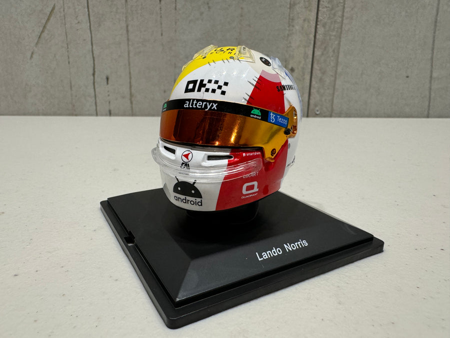 McLaren F1 Team - Lando Norris  Miami GP 2023 - 1:5 Scale Mini Helmet