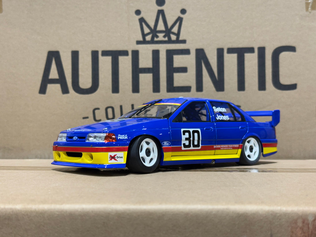 1992 SANDOWN 500 - EB DEBUT - GLENN SETON / ALAN JONES - FORD FALCON EB - 1:18 SCALE DIECAST MODEL - BIANTE