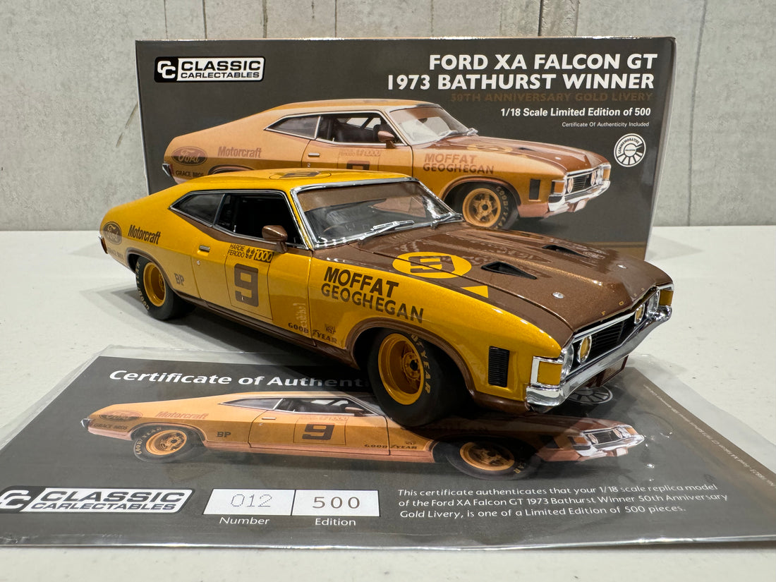 Ford XA Falcon GT 1973 Bathurst Winner 50th Anniversary GOLD livery - 1:18 Diecast Model