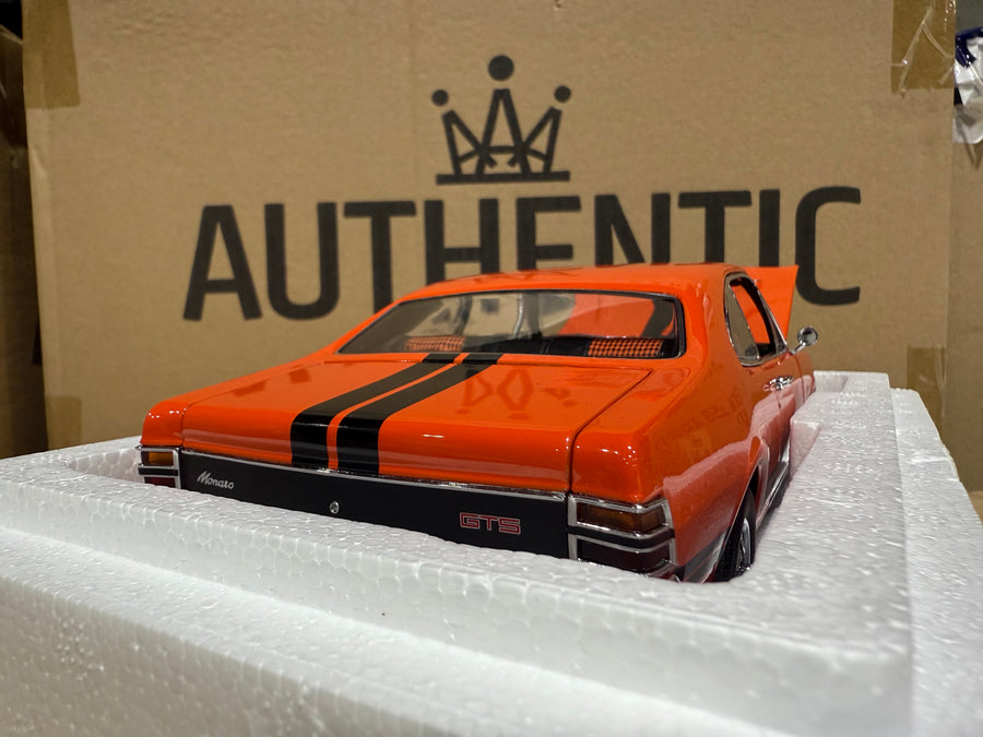 HOLDEN HT MONARO GTS 350 - SEBRING ORANGE - 1:18 SCALE DIECAST MODEL -AUTOart