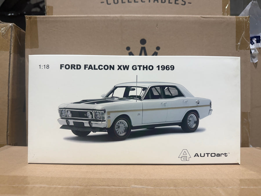 FORD XW FALCON GT-HO - DIAMOND WHITE - 1:18 SCALE DIECAST MODEL - AUTOart