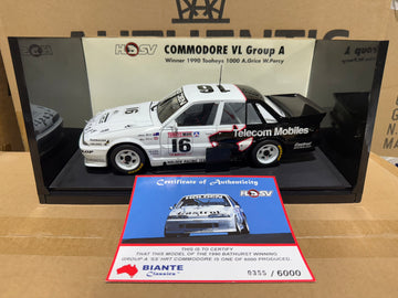 1990 TOOHEYS 1000 WINNING COMMODORE VL GROUP A - A.GRICE W.PERCY - 1:18 SCALE DIECAST MODEL - AUTOart