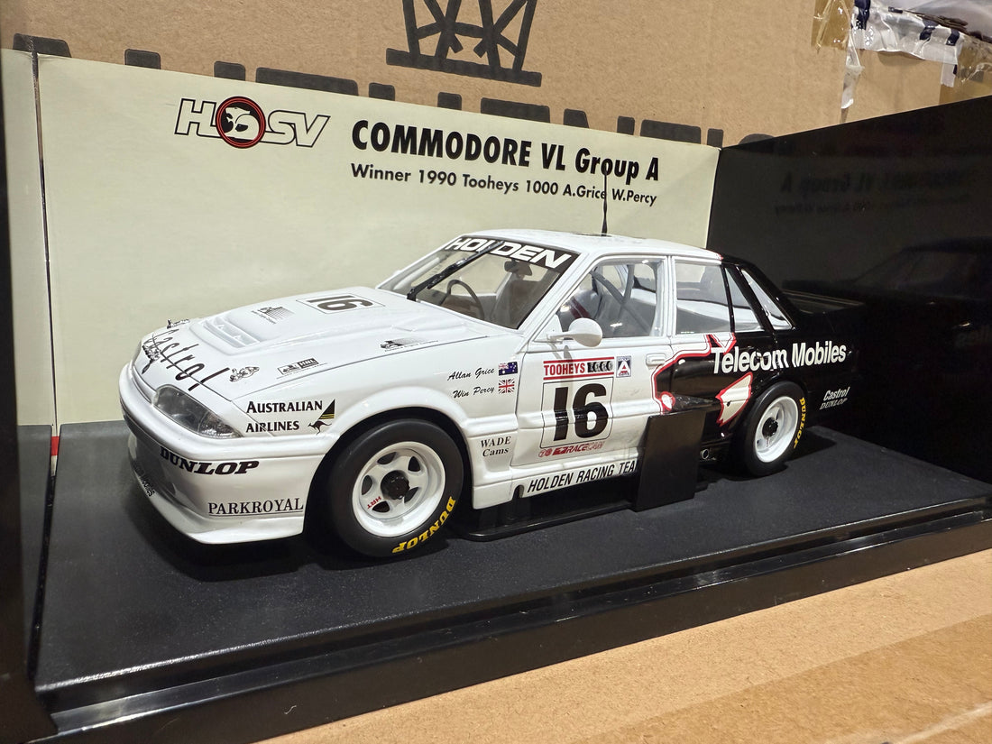 1990 TOOHEYS 1000 WINNING COMMODORE VL GROUP A - A.GRICE W.PERCY - 1:18 SCALE DIECAST MODEL - AUTOart
