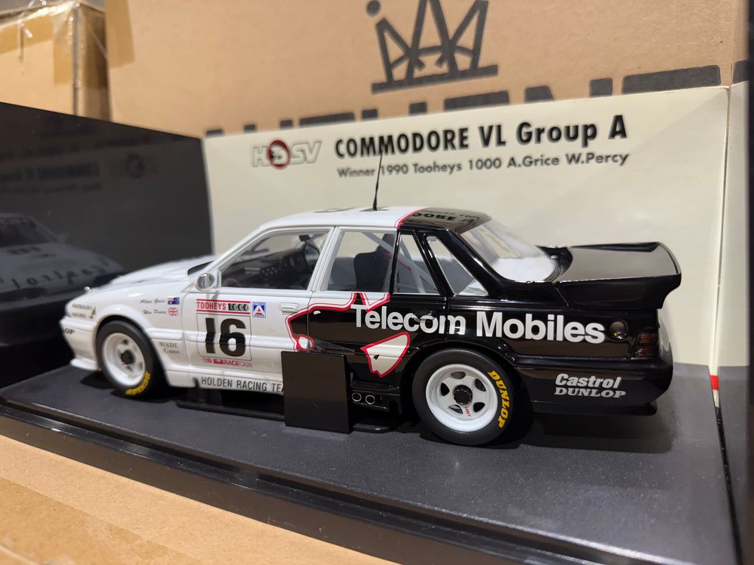 1990 TOOHEYS 1000 WINNING COMMODORE VL GROUP A - A.GRICE W.PERCY - 1:18 SCALE DIECAST MODEL - AUTOart