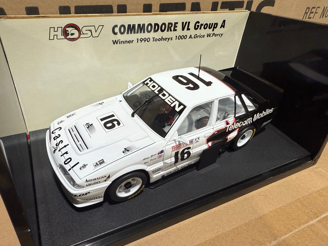 1990 TOOHEYS 1000 WINNING COMMODORE VL GROUP A - A.GRICE W.PERCY - 1:18 SCALE DIECAST MODEL - AUTOart