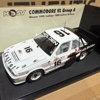 1990 TOOHEYS 1000 WINNING COMMODORE VL GROUP A - A.GRICE W.PERCY - 1:18 SCALE DIECAST MODEL - AUTOart