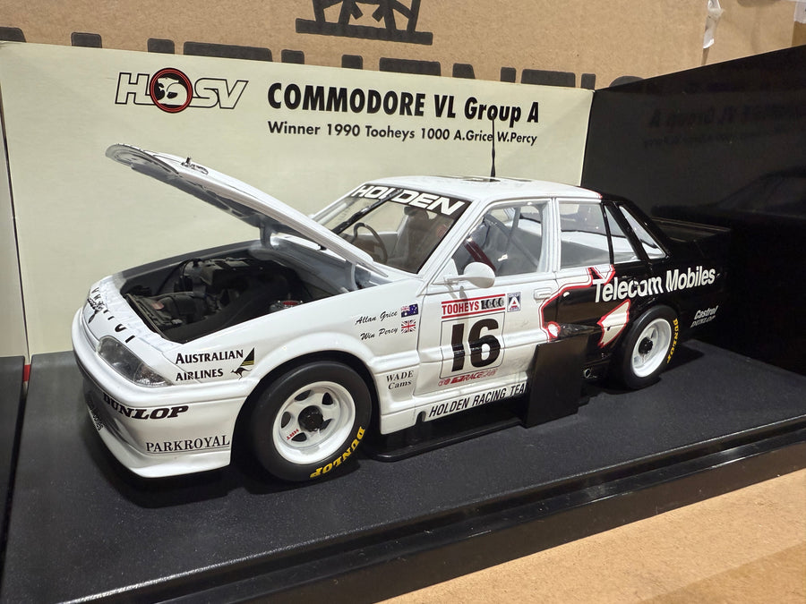 1990 TOOHEYS 1000 WINNING COMMODORE VL GROUP A - A.GRICE W.PERCY - 1:18 SCALE DIECAST MODEL - AUTOart