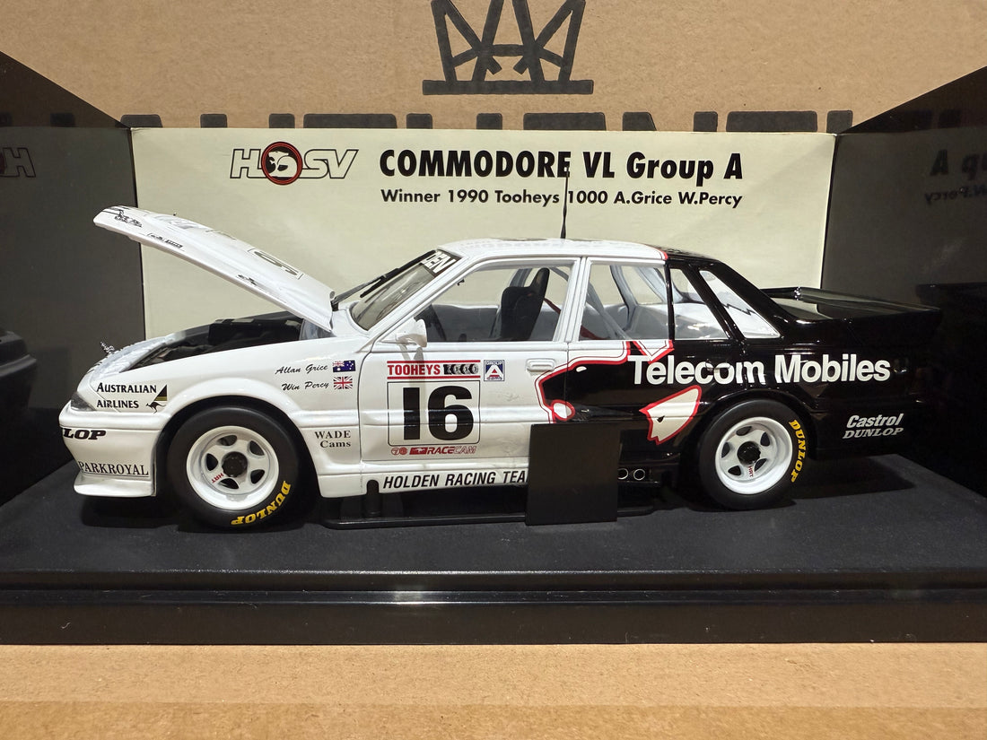 1990 TOOHEYS 1000 WINNING COMMODORE VL GROUP A - A.GRICE W.PERCY - 1:18 SCALE DIECAST MODEL - AUTOart