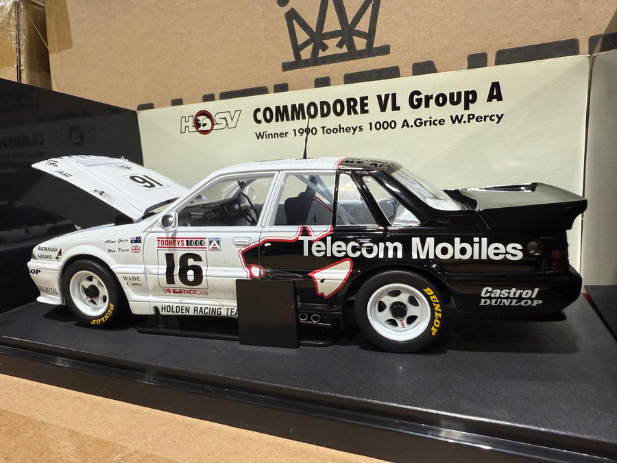 1990 TOOHEYS 1000 WINNING COMMODORE VL GROUP A - A.GRICE W.PERCY - 1:18 SCALE DIECAST MODEL - AUTOart