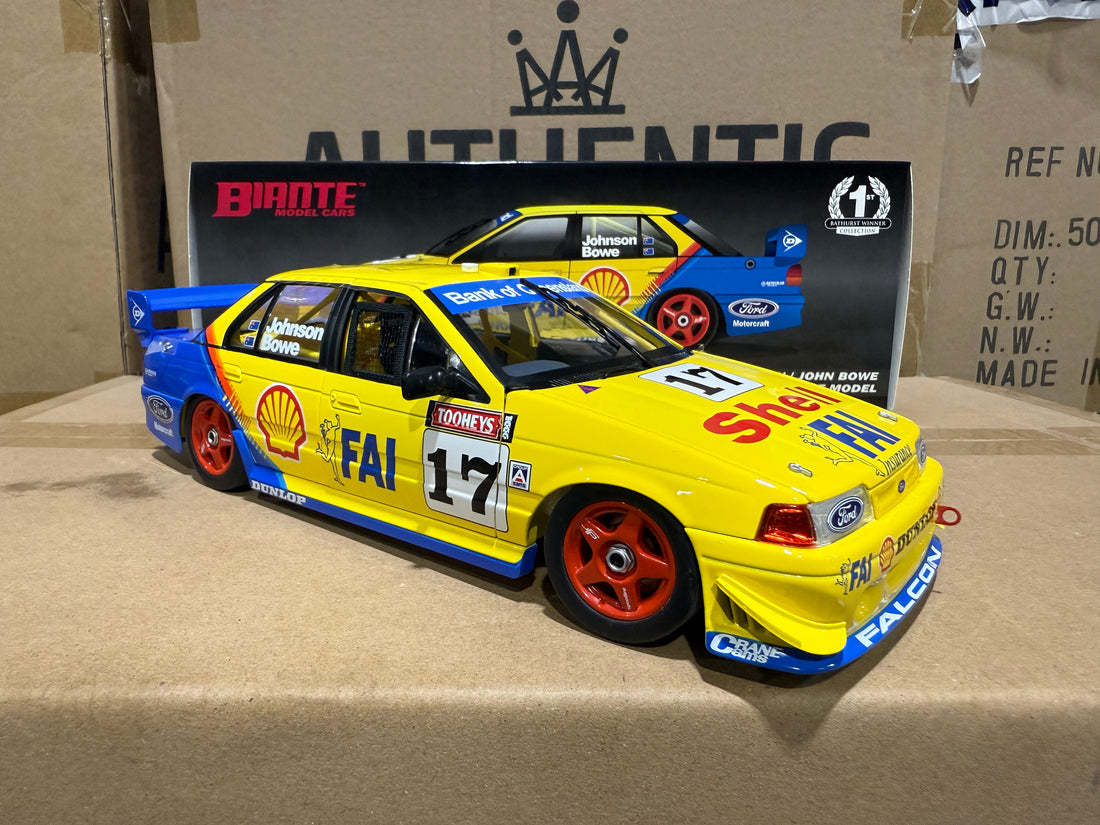 1994 BATHURST WINNER - JOHNSON/BOWE - FORD EB FALCON - 1:18 SCALE DIECAST MODEL - BIANTE
