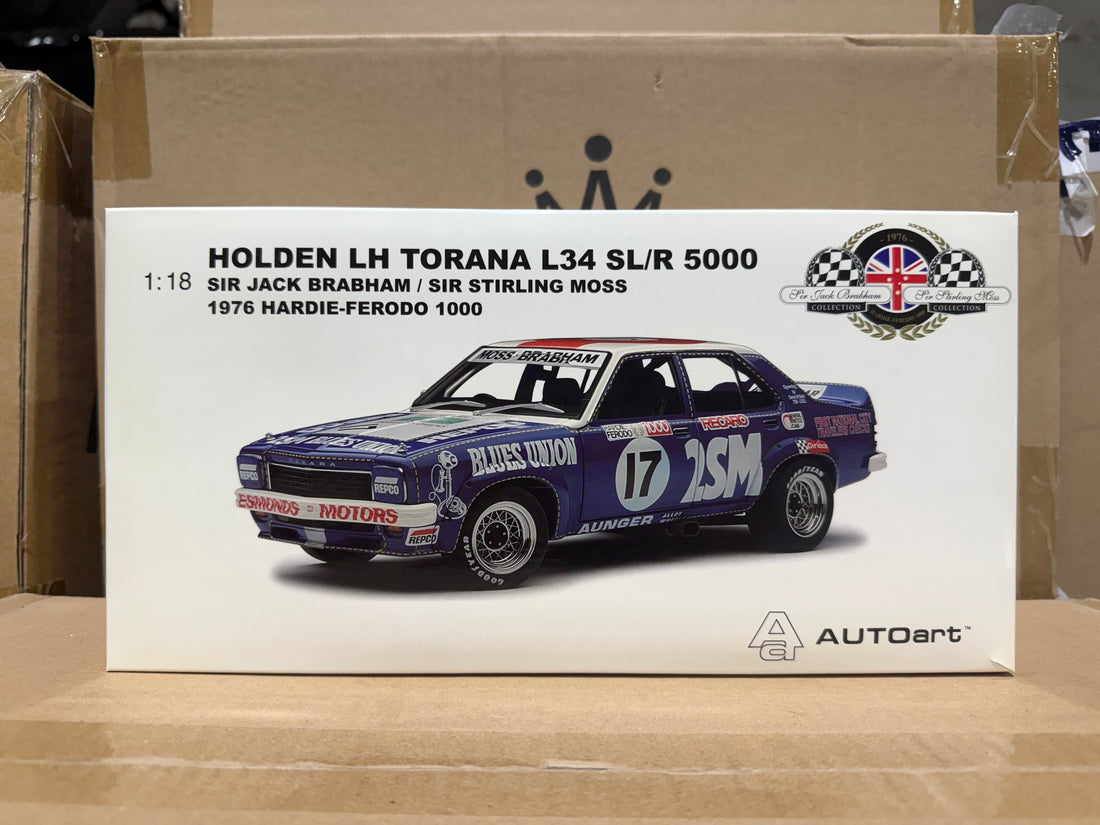 1976 BRABHAM/MOSS BATHURST - HOLDEN LH TORANA L34 SLR 5000 - 1:18 SCALE DIECAST MODEL - AUTOart