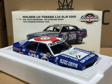 1976 BRABHAM/MOSS BATHURST - HOLDEN LH TORANA L34 SLR 5000 - 1:18 SCALE DIECAST MODEL - AUTOart