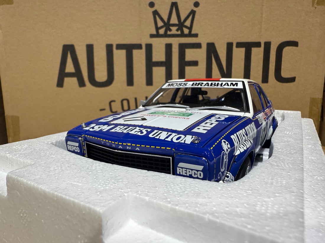 1976 BRABHAM/MOSS BATHURST - HOLDEN LH TORANA L34 SLR 5000 - 1:18 SCALE DIECAST MODEL - AUTOart