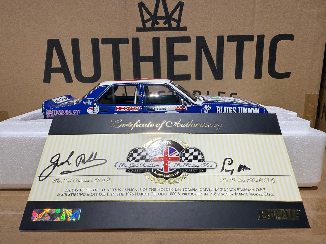 1976 BRABHAM/MOSS BATHURST - HOLDEN LH TORANA L34 SLR 5000 - 1:18 SCALE DIECAST MODEL - AUTOart