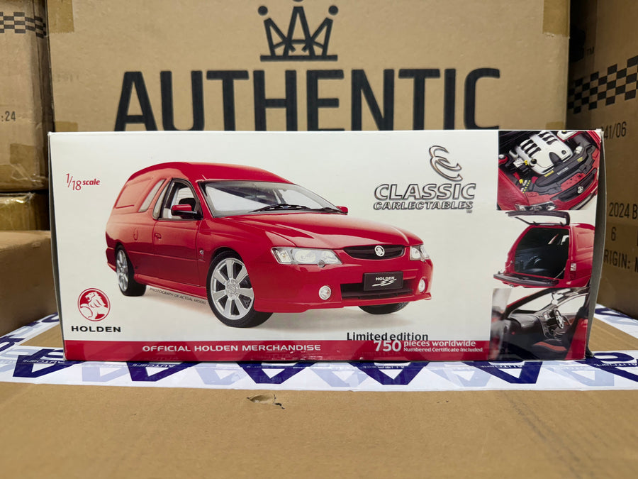 VY SS Ute With Canopy Red Hot - 1:18 Scale Diecast Model