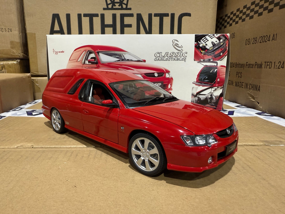 VY SS Ute With Canopy Red Hot - 1:18 Scale Diecast Model