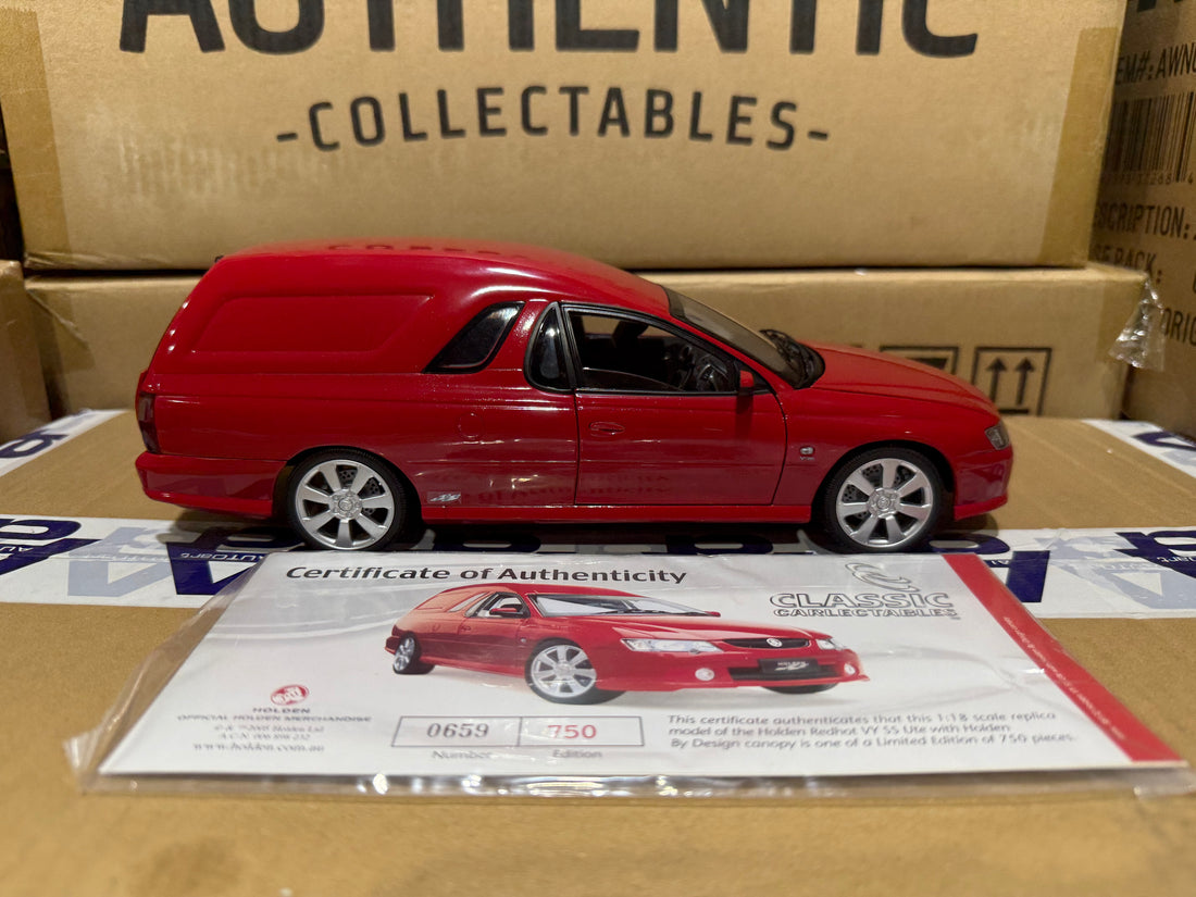 VY SS Ute With Canopy Red Hot - 1:18 Scale Diecast Model