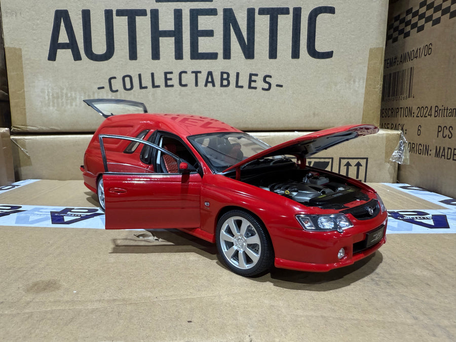 VY SS Ute With Canopy Red Hot - 1:18 Scale Diecast Model