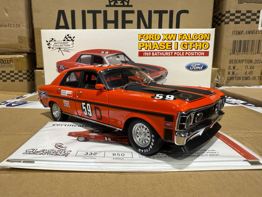 1969 Bathurst - #59D Ford XW Falcon GT-HO Phase I - 1:18 Diecast Sales