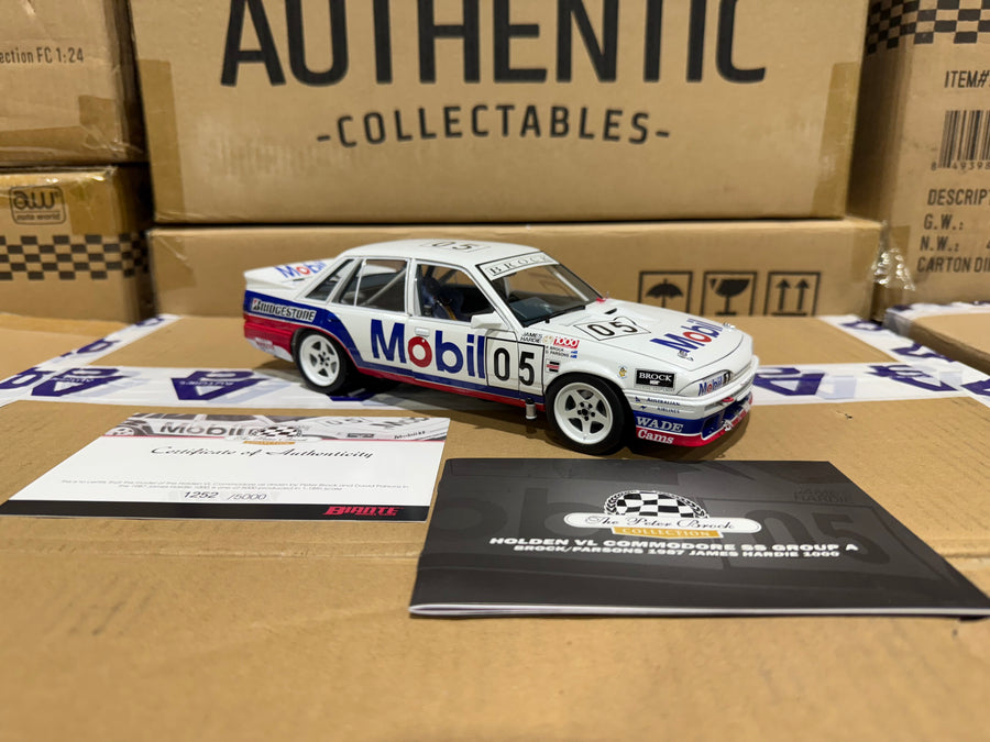 HOLDEN VL COMMODORE SS GROUP A #05 - BROCK / PARSONS BATHURST (1987) -1:18 SCALE DIECAST MODEL - BIANTE