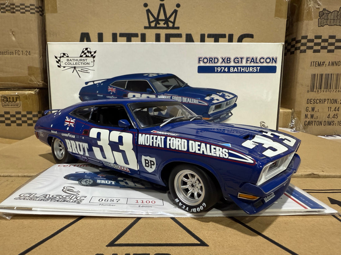 1974 Bathurst Allan Moffat - Ford XB Falcon GT - 1:18 Scale Diecast Model